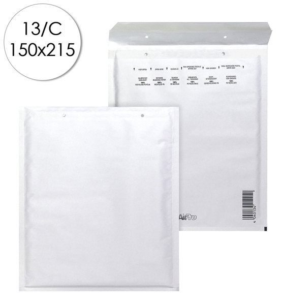 Bong Peel and Seal Sobres Acolchados - Proteccion contra Golpes - Resistente a la Humedad - 150x215mm - Color Blanco · Pack de 100 uds.