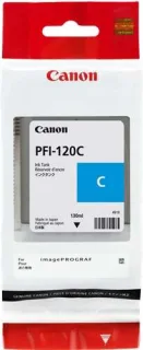 Canon PFI120 Cyan Cartucho de Tinta Original - 2886C001/PFI-120C