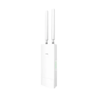 Cudy Repetidor WiFi AC1200 para Exterior - 1 Puerto - Velocidad hasta 100Mbps - 2 Antenas Desmontables - Resistencia al Agua IP65 - Adaptador PoE Pasivo de 24V - Color Blanco