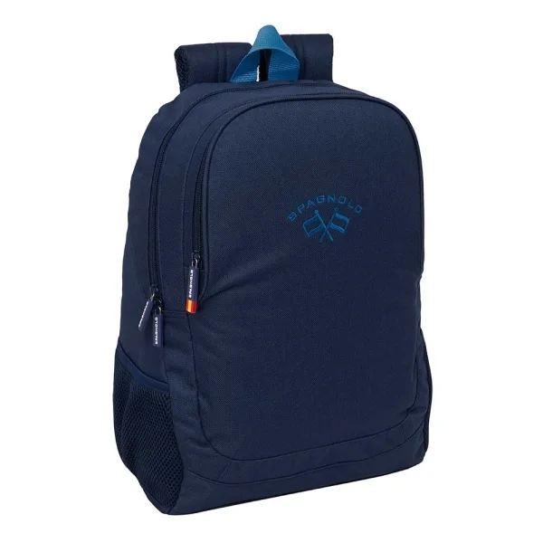 Safta Spagnolo Mochila - 23L - Adaptable a Carro - Espalda Acolchada - Portabotellas - Cremallera con Doble Tirador - Asa de Mano - Hombreras Ergonomicas - 32x44x16cm - Color Azul Noche