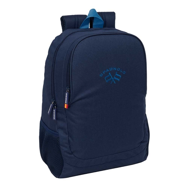 Safta Spagnolo Mochila - 23L - Adaptable a Carro - Espalda Acolchada - Portabotellas - Cremallera con Doble Tirador - Asa de Mano - Hombreras Ergonomicas - 32x44x16cm - Color Azul Noche