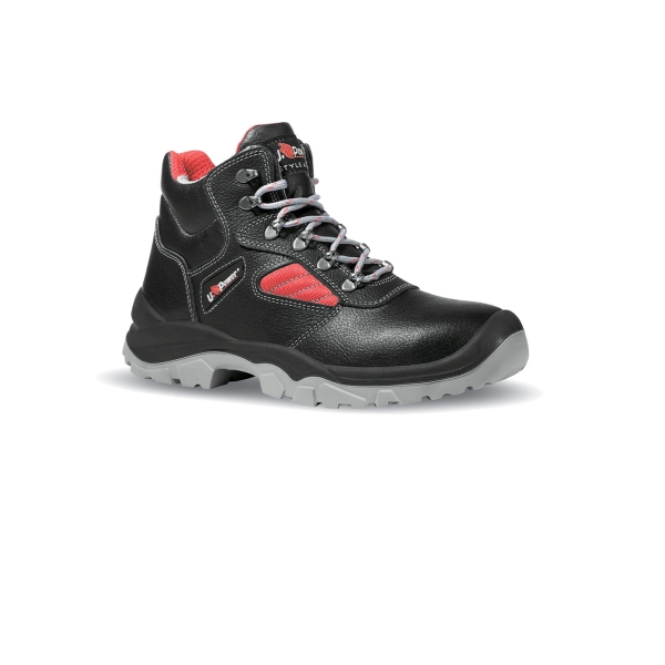 Upower Mayon L Calzado de Seguridad Altos - Talla 38 - Cuero Impreso Hidrofugo, Puntal en Acero, Antiperforacion, Suela Antideslizante, Lamina de Acero Ergonomica, Proteccion S3 FO SR - Colo