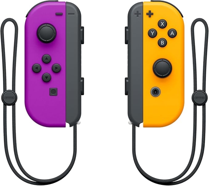Nintendo Set de 2 Mandos Joy-Con Izquierdo/Derecho para Nintendo Switch - Autonomia hasta 20h - Vibracion HD - Sensor de Movimiento y Acelerometro - Boton de Captura - Sensor NFC para Amiibo