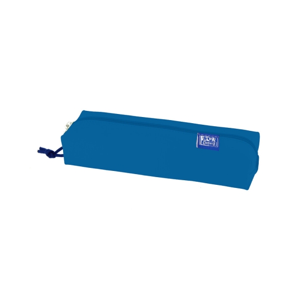 Oxford Kangoo Live and Go Estuche Rectangular Mediano - Goma Elastica para Cuadernos - Color Azul Marino