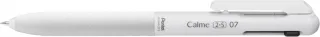 Pentel Calme Boligrafo Multifuncion Retractil de 2 Colores 0.7mm + Portaminas 0.5 HB - Cuerpo Color Blanco - Colores Tinta Rojo y Negro · Pack de 10 uds.