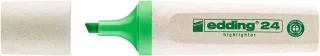Edding 24 EcoLine Marcador Fluorescente - Punta Biselada - Trazo entre 2-5mm - 90% de Plastico Reciclado - Etiqueta Ecologica Blue Angel - Color Verde Claro · Pack de 10 uds.