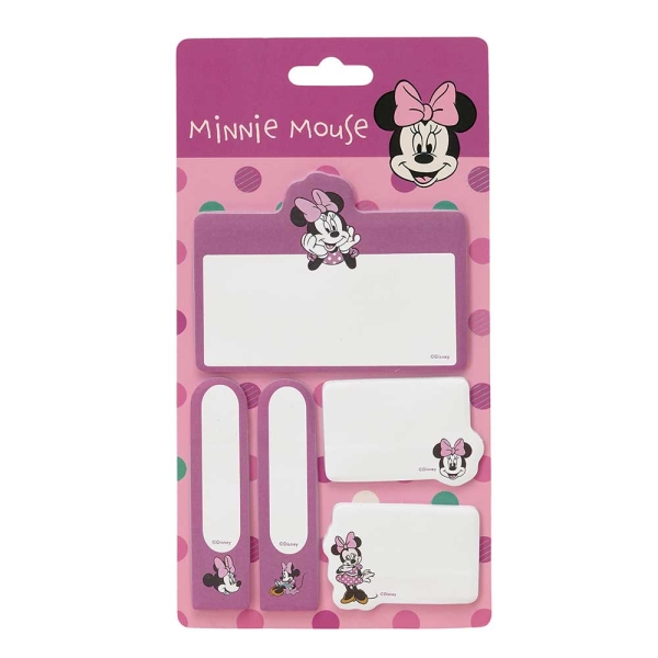 Safta Minnie Mouse Minty Pack de Notas Adhesivas - Formatos Surtidos - Cabecera para Colgar - 10x20cm - Color Rosa