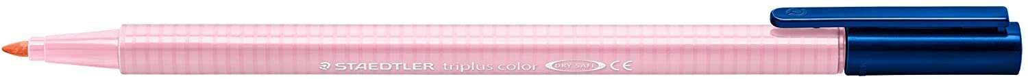 Staedtler Triplus Color 323 Rotulador de Punta Fina - Trazo 1mm Aprox - Tinta Base de Agua - Color Rosa Claro · Pack de 10 uds.