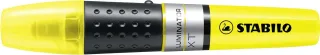 Stabilo Luminator Marcador Fluorescente - Mayor Suministro de Tinta - Zona de Agarre - Trazo entre 2 y 5mm - Color Amarillo · Pack de 5 uds.