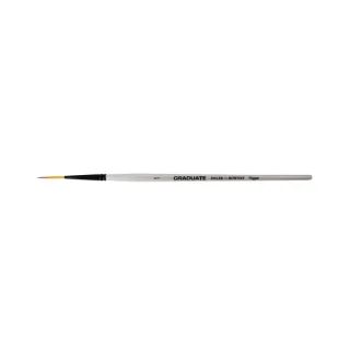 Daler Rowney Graduate Pincel Acuarela - Pelo Sintetico - Mango Corto - Liner Extra Largo Nº1 · Pack de 3 uds.