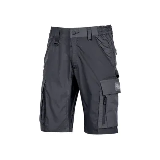 Upower Solaris Bermudas Cargo Funcionales - Talla 2XL - Tejido Ripstop Elastico, Multibolsillos, Detalles Reflectantes, Proteccion Lumbar, Cierre Antirayaduras, Porta Identificacion Oculto -