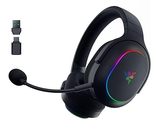 Razer Barracuda X Chroma Auriculares Gaming Inalambricos - Sonido 7.1- Microfono extraible - 2,4GHz Hyperspeed Wireless / Bluethooth 5.3- RGB - Negro