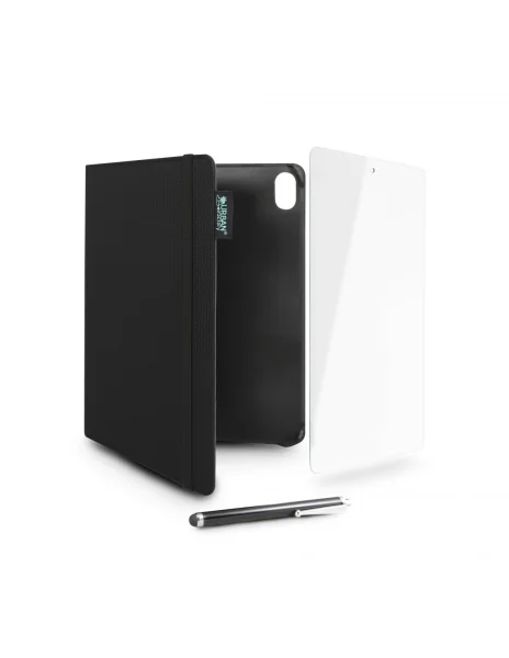 Urban Factory Greenee Pack Funda, Lapiz y Cristal Templado para Ipad - 10ª Generacion - 10.9" - Ecologico - Color Negro