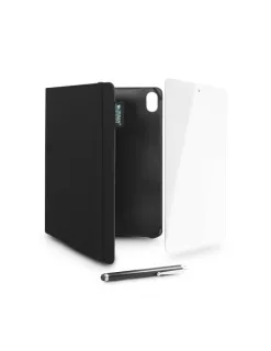 Urban Factory Greenee Pack Funda, Lapiz y Cristal Templado para Ipad - 10ª Generacion - 10.9" - Ecologico - Color Negro