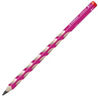 Stabilo Easygraph Lapiz de Grafito - Mina HB de 3.15mm - Diseño Ergonomico - Uso Diestro - Color Rosa · Pack de 12 uds.