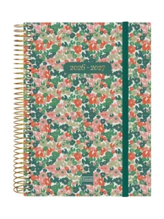 Finocam Espiral Agenda Internacional - 18 Meses - 2 Dias por Pagina - Formato E10 - 155x212mm - Tapas de Polipropileno - Papel de 70g/m2 - Esquinas Microperforadas - Multicolor