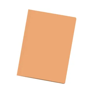Dohe Pack de 50 Subcarpetas de Cartulina - Tamaño Folio - Ranura para Fastener - Color Naranja Claro