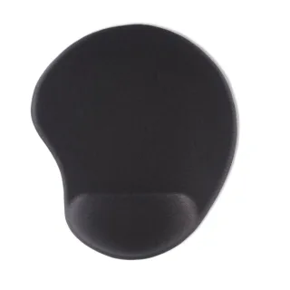 Hama Ergo Mini Alfombrilla para Raton - Ergonomico - Base Antideslizante - Efecto Memoria - 20x23x2.1cm - Color Negro