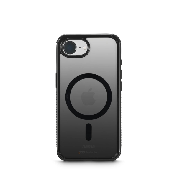 Hama Extreme Protect Funda para iPhone 16E - Magnetico - Antideslizante - Policarbonato - Proteccion D3O - Bordes Elevados - Color Negro