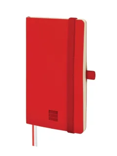 Finocam Nexo Cuaderno de Tapa Blanda - 72 Hojas - 90x150mm - Rayado Horizontal - Papel Crema de 80g/m2 - Bolsillo Interior - Cierre con Goma - Portaboligrafo - Hojas Microperforadas - Color