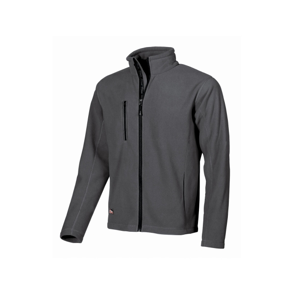 Upower Warm Chaqueta de Lana - Talla 2XL - Comodidad y Durabilidad, Cremallera Interna, Proteccion DPI1, Material 100% Poliester - Color Gris Meteorito