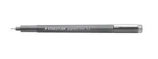 Staedtler Pigment Liner 308 Rotulador Calibrado - Trazo 0.3mm - Secado Rapido - Color Gris · Pack de 10 uds.