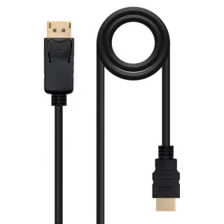 Nanocable Cable Conversor DP a HDMI Negro 10m