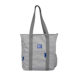 Oxford B-Ready Tote Bag Bolso de Tela Ecologica - Poliester Reciclado RPET - Asa Larga para Bandolera - Color Gris