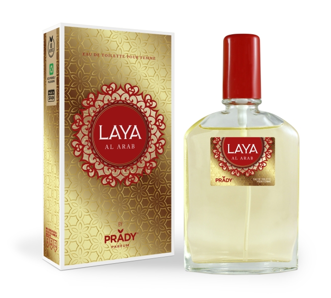 Prady Colonia de Mujer Laya Al Arab - Frasco de 90 ml - Spray Pulverizador