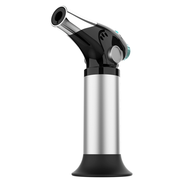 Cecotec Polka Flame-Cook 1000 Steel Soplete de Cocina - Alcanza 1300°C - Regulador de Llama - Bloqueo de Seguridad - Compacto - Recetario - Espatula y Pincel - Facil de Usar - Color Negro y
