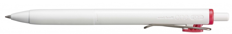 Uni-ball ONE UMN-S-07 Boligrafo de Tinta Liquida - Punta de Bola 0.7mm - Escritura Ultra Fluida - Agarre Suave y Comodo - Color Rojo · Pack de 12 uds.