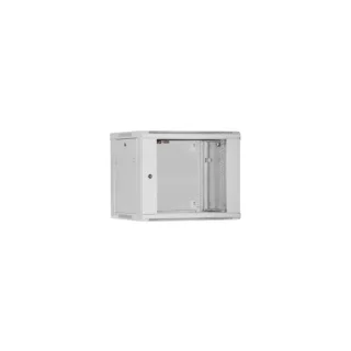 WP RWB-12605-G Armario Mural 12U - Puerta de Cristal - Cerradura de Seguridad - 600x500x635mm - Color Gris