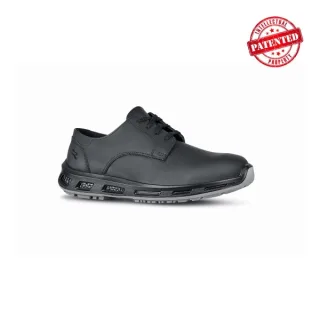 Upower Greg O ESD Calzado de Seguridad Bajos - Talla 35 - Parte Superior Hidrofuga, Suela de Poliuretano con Amortiguacion, Proteccion 02 FO SR, Ligeros y Comodos - Color Gris Oscuro