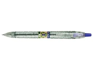 Pilot Boligrafo de Bola Retractil B2P Ecoball BeGreen - Punta Redonda 1mm - Trazo 0.27mm - 86,64% de Plastico Reciclado - Recargable - Color Azul · Pack de 10 uds.