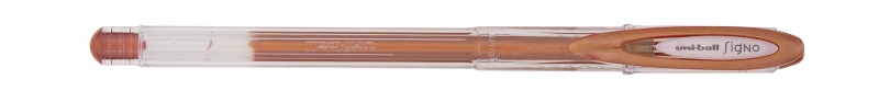 Uni-ball Signo Noble Metal UM-120NM Boligrafo de Tinta Gel - Punta de Bola 0.8mm - Tinta Pigmentada Resistente al Agua y Luz - Escribe en Papel Negro y Blanco - Color Bronce · Pack de 12 uds.