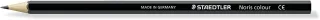 Staedtler Noris Colour 185 Lapiz Hexagonal de Color - Resistencia a la Rotura - Material Wopex - Color Negro · Pack de 12 uds.
