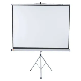 Nobo Pantalla Proyeccion Tripode 1750x1325mm - Flexible 4:3 - Superficie Blanca Mate - Portatil - Color Blanco