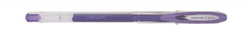 Uni-ball Signo Noble Metal UM-120NM Roller de Tinta Gel - Punta de Bola 0.8mm - Tinta Resistente al Agua y Luz - Escribe en Papel Negro y Blanco - Color Violeta · Pack de 12 uds.