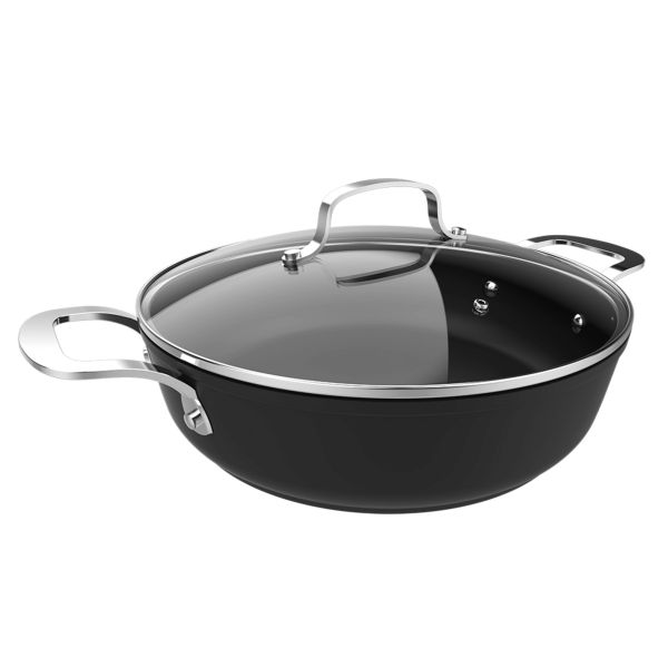 Cecotec Polka Fantasy Olla de 28cm de Diametro - Aluminio Forjado - Antiadherente - Compatible con Induccion - Tapa de Cristal Templado - Asas de Acero Inoxidable - Capacidad de 4.1L - Color