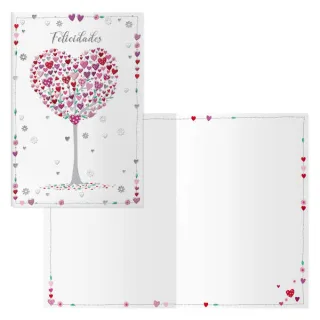 Dohe Pack de 6 Tarjetas de Felicitacion de Cumpleaños - 11.5x17cm - Impresion a Todo Color - Estampaciones con Pelicula de Color - Estampacion en Seco - Papel Offset Blanco de 300gr - Incluy