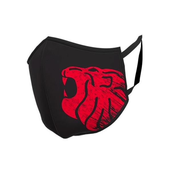 Upower Lion Face Mask Mascarilla Lavable - Talla Unica - Maxima Proteccion y Comodidad, Doble Tratamiento Antibacteriano y Anti-Gota, Tejido Repelente al Agua, Diseño Ergonomico - Color Negr