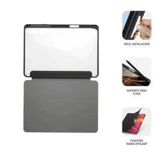 Subblim Funda Exclusiva para Samsung Galaxy Tab S9+/S9 FE+ 12,4” - Proteccion Total - Diseño Moderno - Material Resistente - Facil Instalacion - Angulos de Vision - Acceso a Funciones - Ultr