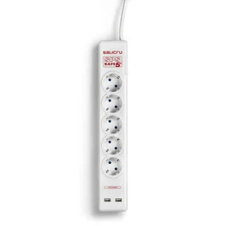 Salicru SPS SAFE 5+ Regleta con Protección 5 Tomas