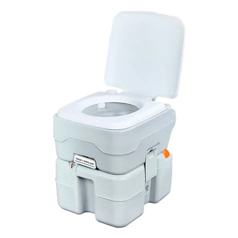 Muvip Inodoro Quimico Portatil 20 Litros con Nivel - Color Blanco