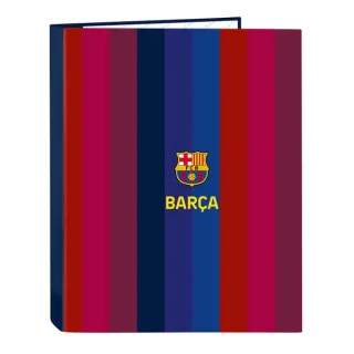 Safta F.C.Barcelona 1ª Equipacion 26/27 Carpeta de 4 Anillas de 25mm - Formato Folio - Tapas Duras Forradas - 26.5x33x4cm - Color Rojo y Azul