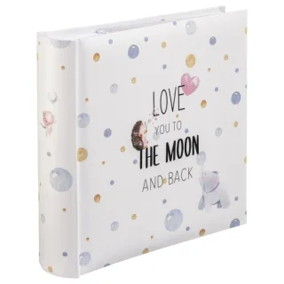 Hama hasta la Luna Album de Fotos - Capacidad para 200 Fotos 10x15cm - Insercion Lateral - Tapa Plastificada - 22.5x22cm - Multicolor