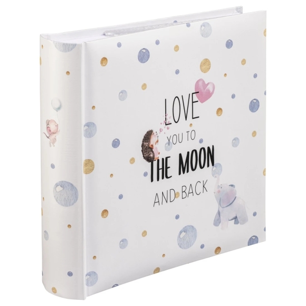 Hama hasta la Luna Album de Fotos - Capacidad para 200 Fotos 10x15cm - Insercion Lateral - Tapa Plastificada - 22.5x22cm - Multicolor