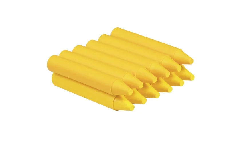 Jovi Estuche de 12 Ceras - No Manchan - No Huelen - Resistentes - Deslizan Bien - Faciles de Afilar - Desarrollan Motricidad Fina - Color Amarillo
