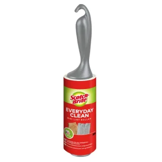 Scotch-Brite Everyday Clean Rodillo Quitapelusas Adhesivo - 30 Hojas - Color Gris