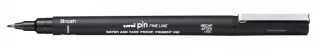 Uni-ball PINBR-200 Rotulador Calibrado - Punta Poliacetal Brush - Tinta Pigmentada Resistente al Agua y Luz - Color Negro · Pack de 12 uds.